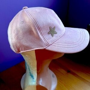 Joy mangana pink micro suede baseball cap